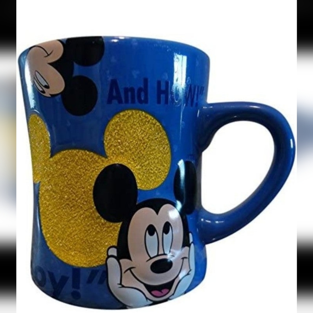 Mickey Mouse Quotes Glass Beaded Ceramic Mug - Disney Parks